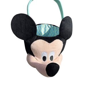 Mickey Mouse 10” round basket bucket head Easter Halloween Disney Kid costume
